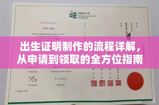 泰顺出生证明制作的流程详解，从申请到领取的全方位指南